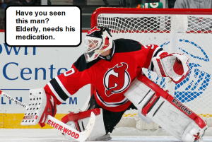 Despite being hungover and not taking his medication this morning, Martin Brodeur played solidly. 